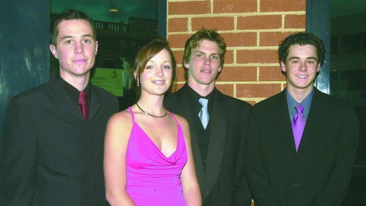 2004: MacKillop College, Bradley Peebles, Teagan Grant, Adam Powell and Brenden Conroy.
