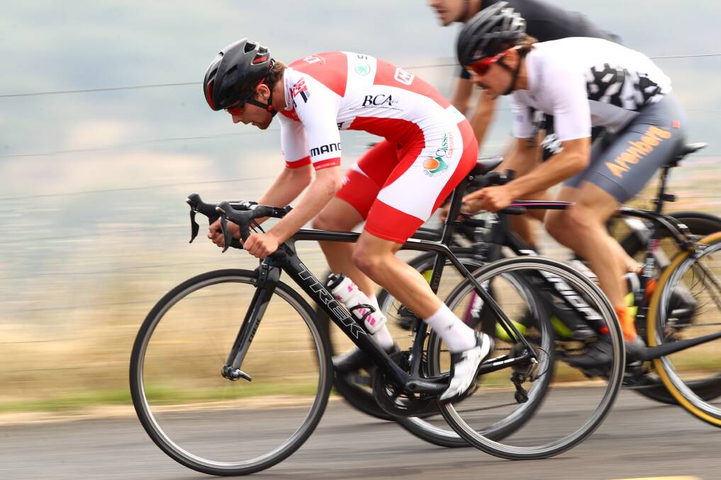 A RACE TO REMEMBER: Harrison Carter has long competed in the Bathurst Cycling Club's ANZAC Trophy Race, but this year he finally won it in a sprint finish. Photo: PHIL BLATCH