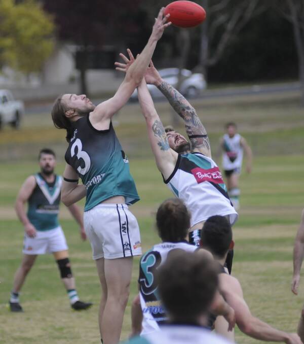 TWO TEAMS, ONE GOAL: The Bathurst Bushrangers' two sides - Outlaws and Rebels - will meet in Saturday's preliminary final. The winner will join Orange in the grand final. Photo: CHRIS SEABROOK