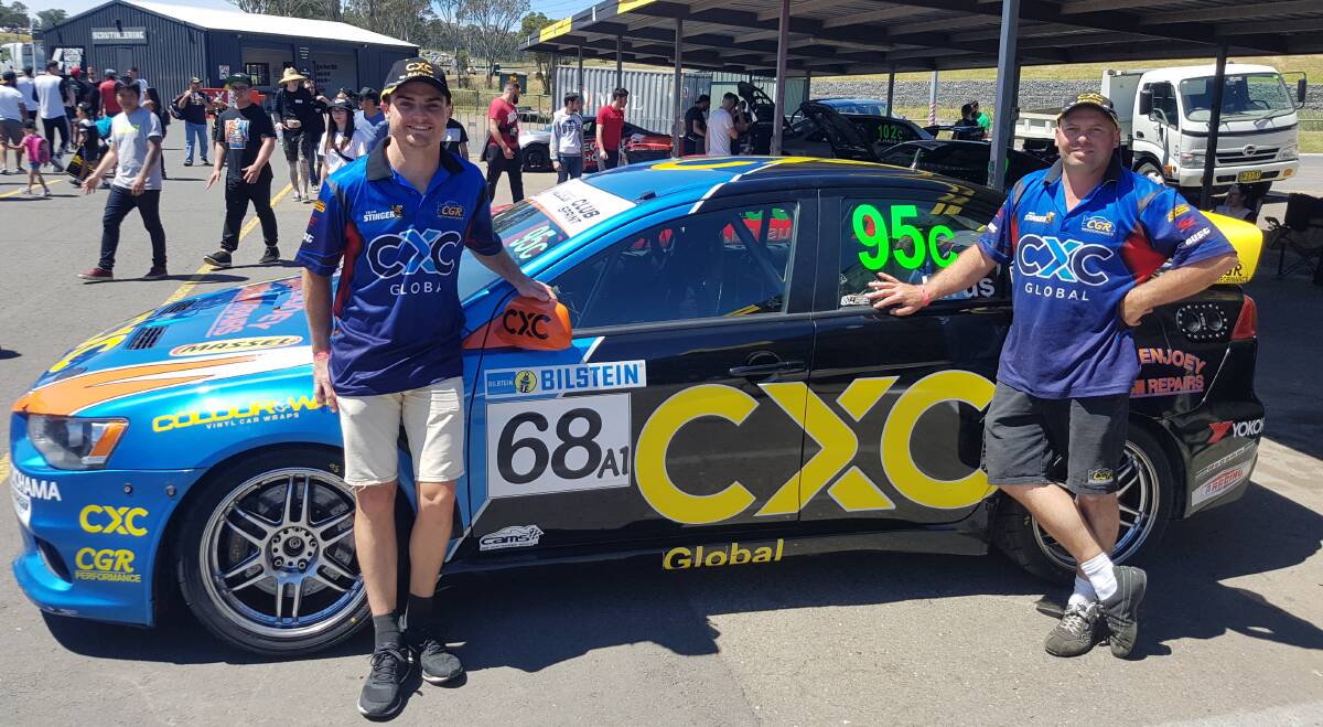 TEAM-MATES: Supercars regular Tim Slade (left) will share a seat with Dylan Thomas in the Bathurst 6 Hour this Sunday at Mount Panorama.