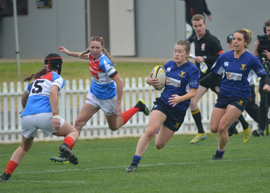 Jacinta Windsor, pictured in action for Central West, has been selected in the NSW Waratahs Super W squad.