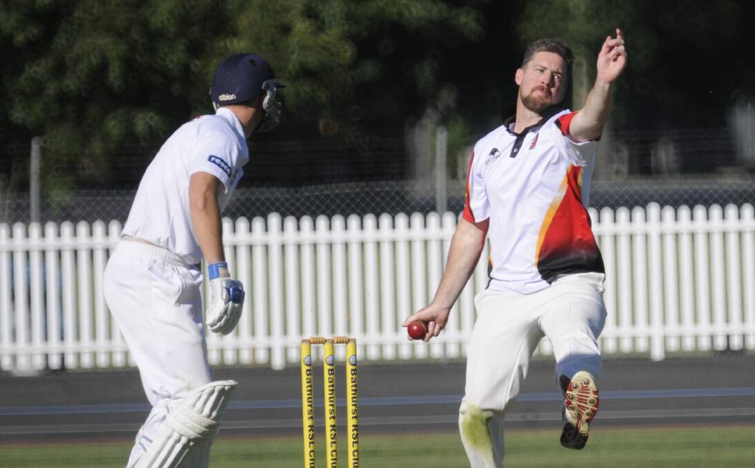 SO CLOSE: ORC's David Hitchick and his team-mates had a rare tie on Saturday as both his side and Bathurst City finished on 177 runs. Photo: CHRIS SEABROOK 112616city1