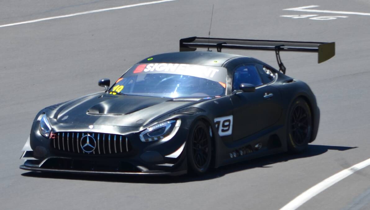 NEW SET OF WHEELS: Mark Griffith debuted the new Mercedes AMG GT3 for Erebus Motorsport. Photo: ANYA WHITELAW
