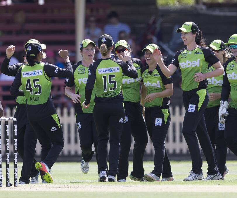 ON THE HUNT: Lisa Griffith (right) is looking for a WBBL wicket.