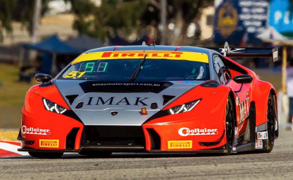 HANDY RESULT: Brad Shiels helped steer the AMAC Motorsport Lamborghini Huracan to 10th in round two of the Australian Endurance Championship on Saturday at Sydney Motorsport Park.