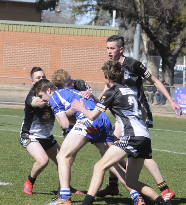 ANOTHER CHANCE: Saints fullback Adam Booth and his team-mates must beat Mudgee on Sunday to qualify for the under 18s grand final. Photo: CHRIS SEABROOK