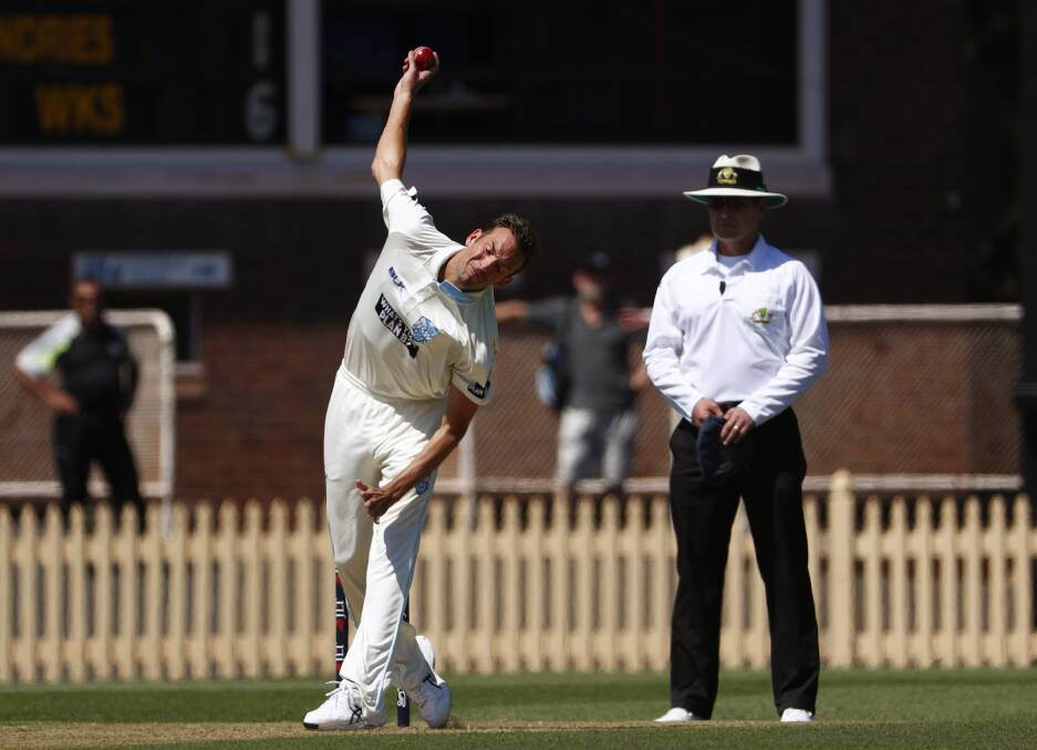 GOOD DAY OUT: Trent Copeland enjoyed the chance to play for the Australia Legends in the Festival of Cricket in Perth on Tuesday. Photo: AAP.