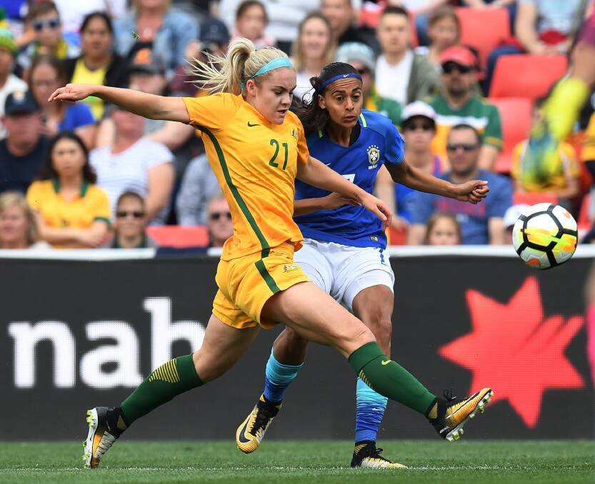 BIG YEAR: Ellie Carpenter and her fellow Young Matildas have qualified for the AFC under 19s semi-finals. Photo: AAP