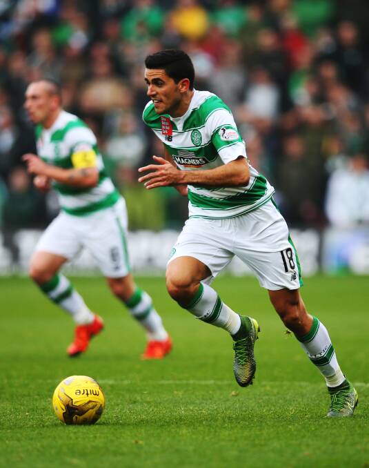 SCOTTISH VISIT: Members of the Celtic FC coaching staff, the Glasgow club that Socceroo Tom Rogic plays for, are headed to Bathurst this September. Photo: GETTY IMAGES 072116rogic