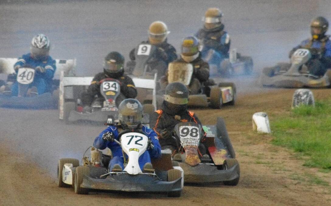 NEED FOR SPEED: The fearless speedway karts return to the Cullen Bullen Raceway this Saturday afternoon. Photo: LES TAYLOR