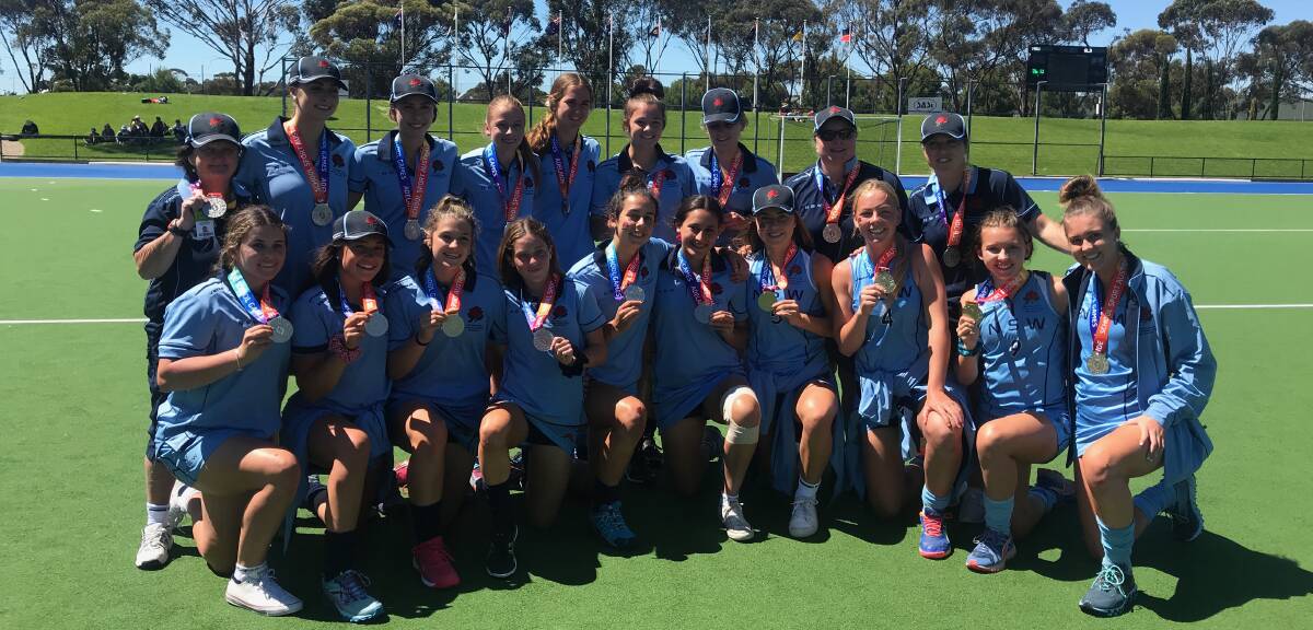 GOOD WEEK: Hannah Kable and her NSW under 16s team-mates claimed hockey silver at the Pacific School Games.