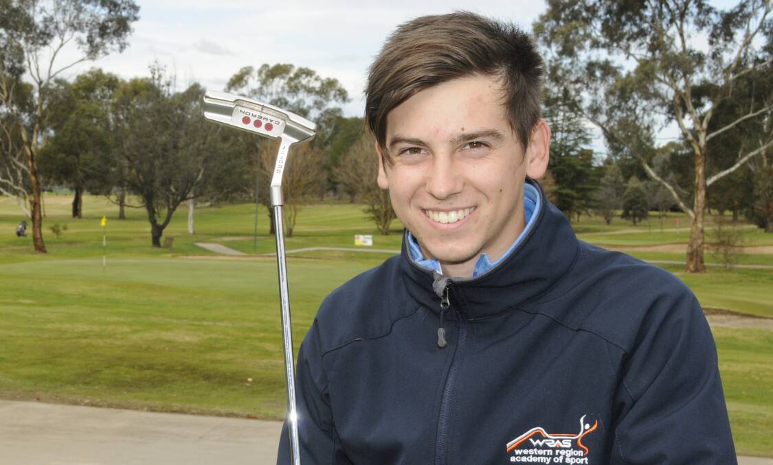 STAYING AT HOME: Bathurst golfer Dylan Thompson is doing a professional traineeship at his home club. Photo: CHRIS SEABROOK 053115cgolf1a