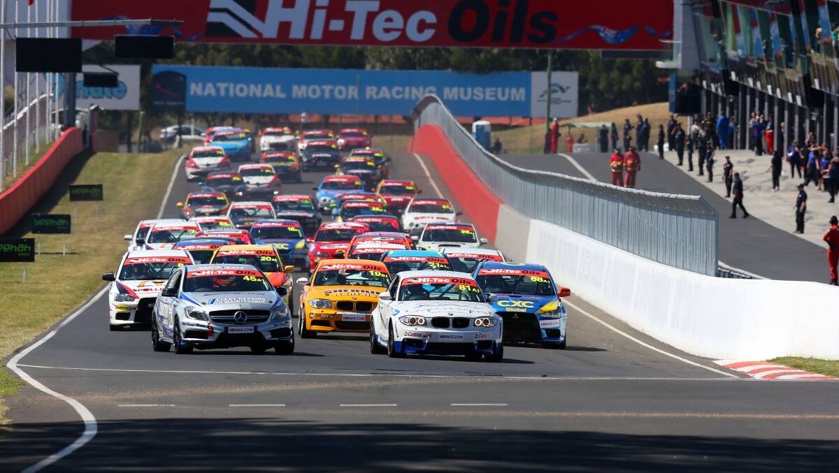 MONSTER GRID: A field of 66 cars has nominated for the second edition of the Bathurst 6 Hour this April. Photo: NATHAN WONG