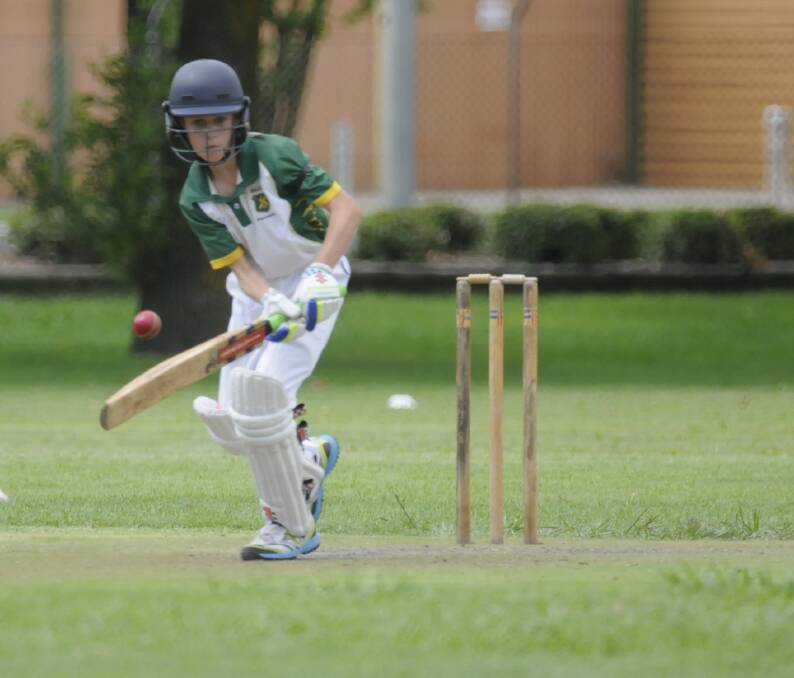 TOP KNOCK: Ben Cant made a patient 82 opening the batting for the Bathurst under 16s on Sunday against Orange. Photo: CHRIS SEABROOK