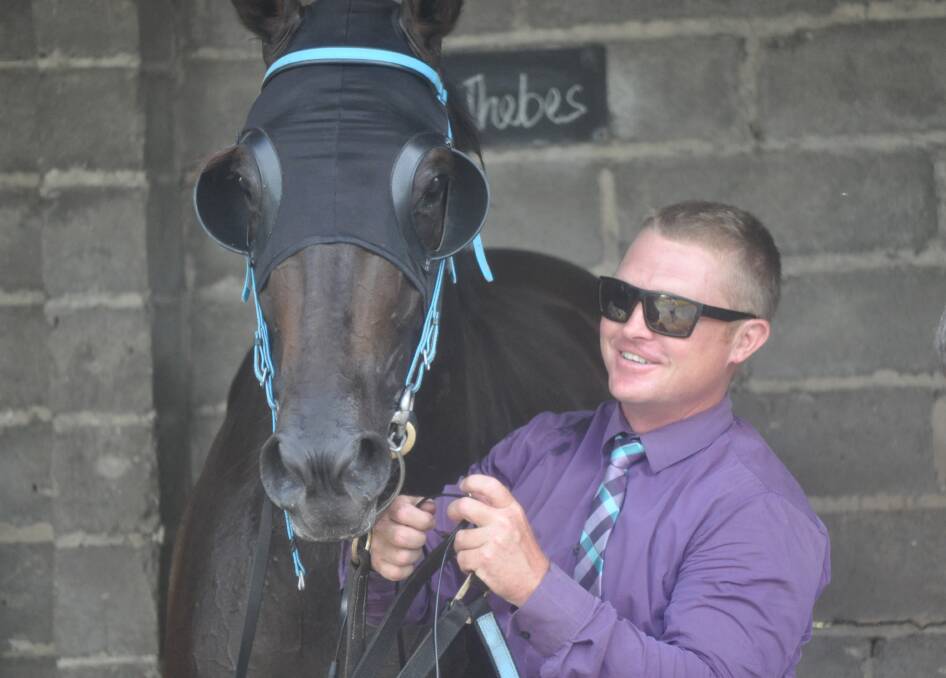 TEAM IN FORM: Mudgee trainer Cameron Crockett is a happy man given Ori On Fire easily won the Tulloch Cup at Sunday's Bathurst Thoroughbred Racing meeting at Tyers Park.