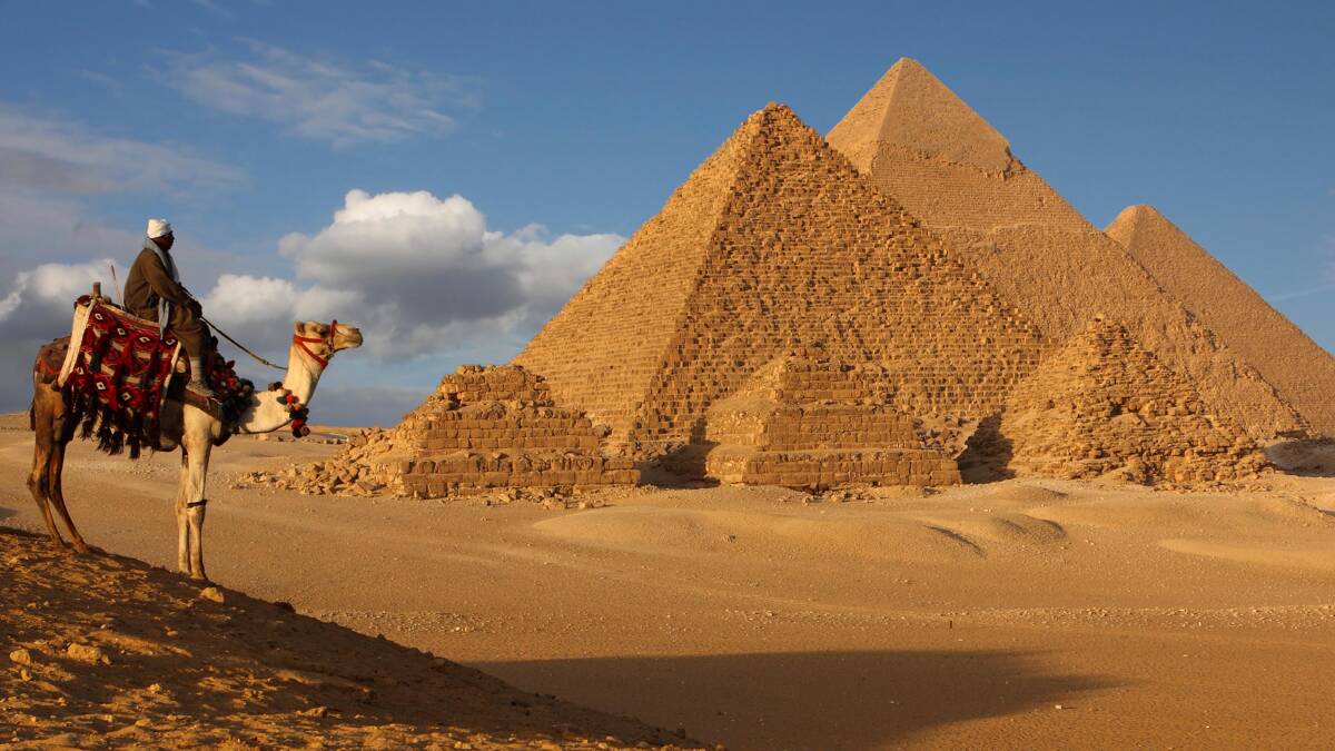 The Pyramids of Giza … last remaining of the ancient wonders.
