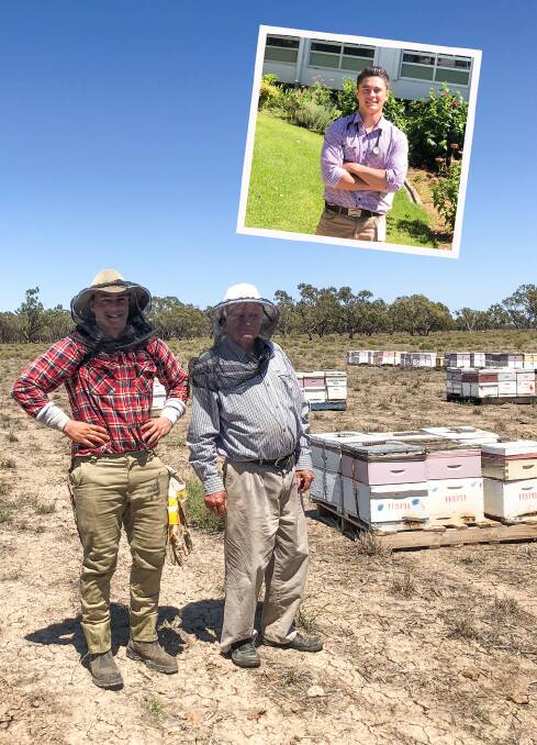FAMILY AFFAIR: Anthony Taylor and his beekeeping father Warren. Photos: ANTHONY TAYLOR
