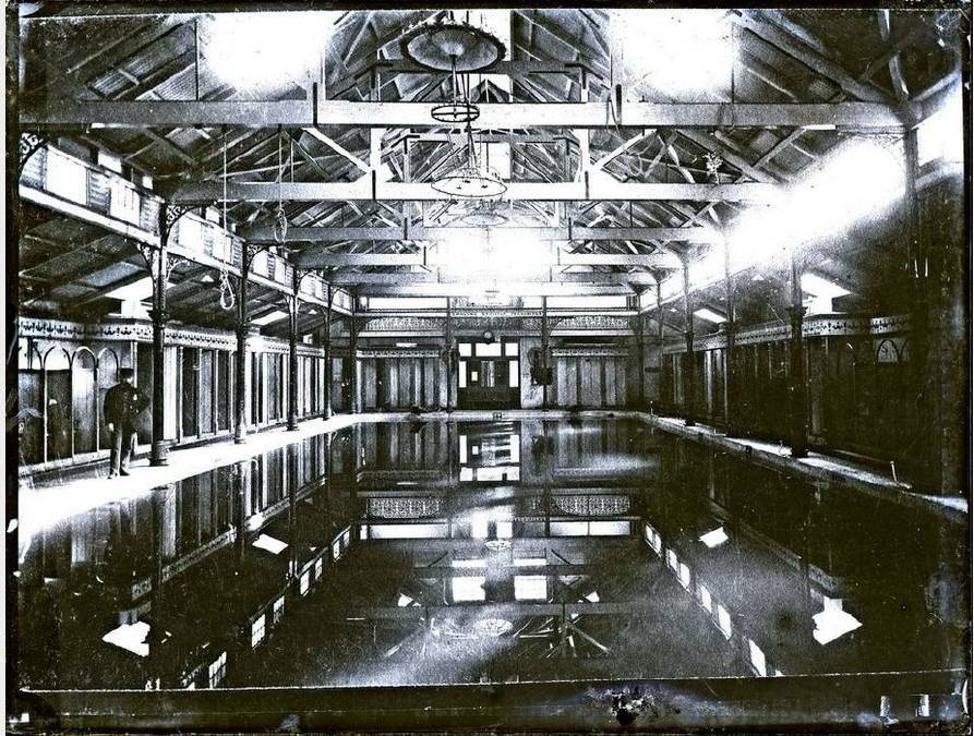 The municipal baths under the Civic Arcade, Newcastle. Picture: University of Newcastle