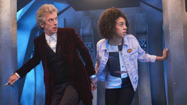 Doctor Who (Peter Capaldi) and Bill (Pearl Mackie). Photo: Simon Ridgway/BBC
