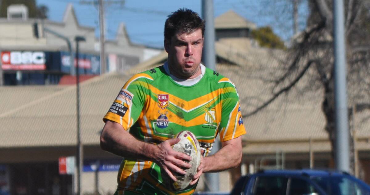 BIG MAN: Hulking front-rower Dan Tietzel will be an impact player in Sunday's major semi, he'll run from CYMS' bench. Photo: NICK McGRATH