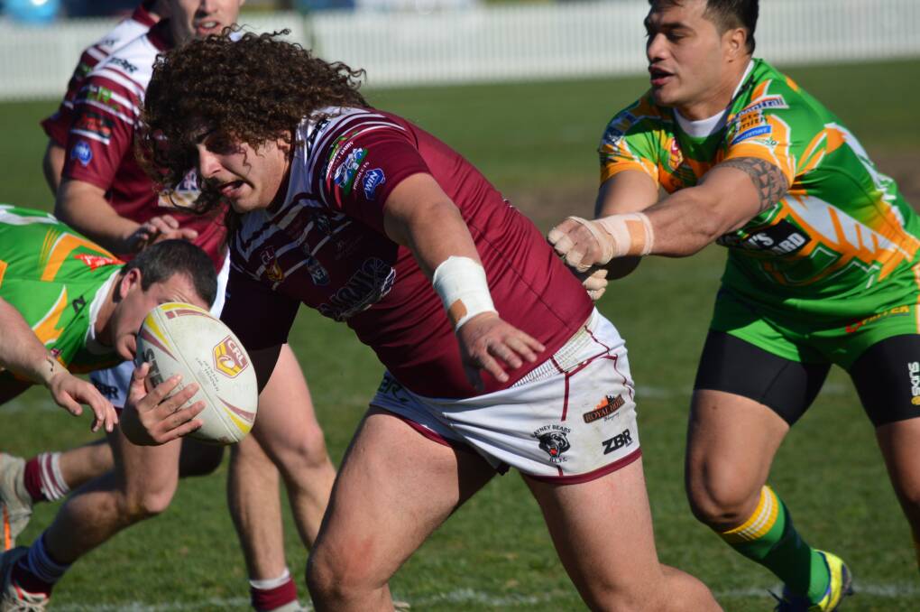TOUGH TO BEAR: Deryne McKenzie and his Blayney teammates won't be able to finish with a win after Lithgow forfeited Sunday's premier league game. Photo: MATT FINDLAY 0814mfcyms15