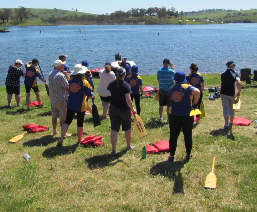 HAVE A GO: Participants at the 2014 Come And Try day. 083116paddle2