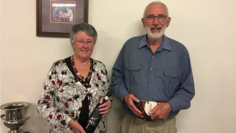 RIGHT AT HOME: Best local pair Rosemary Hummelshoj and Lloyd Cleaver.