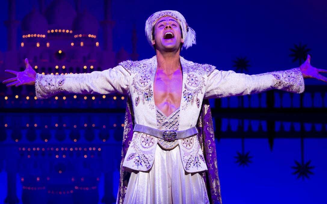 CENTRE STAGE: Former Bathurst boy Ainsley Melham has landed the lead role in Aladdin the Musical, now showing at The Capitol Theatre in Sydney.