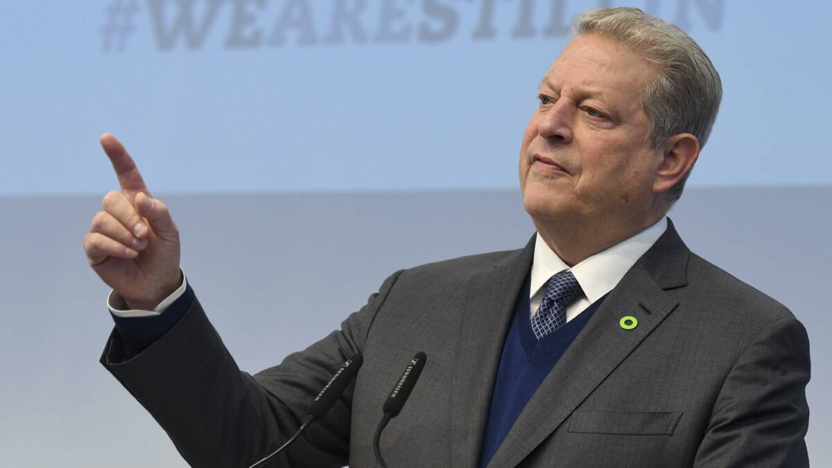 LEADING THE WAY: Former vice-president Al Gore brought global attention to climate change with An Inconvenient Truth.