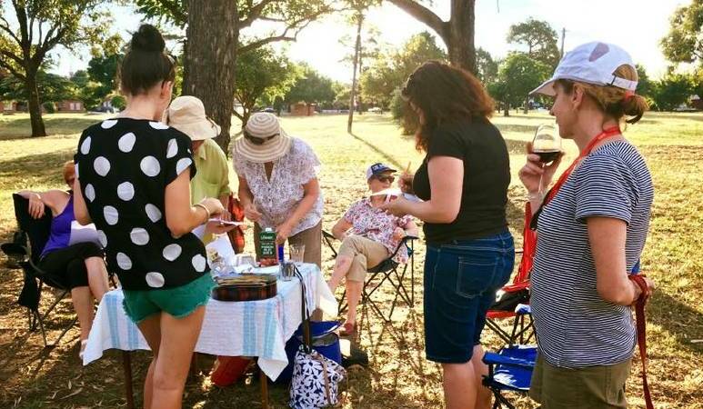 CAMPAIGN: The Friends of Centennial Park during a community information session last year. A consultants' report on options for the park is expected to be handed down soon.