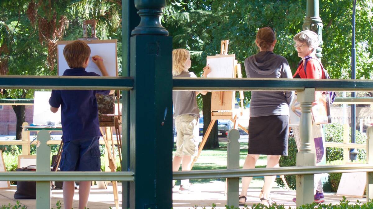QUICK DRAW: Bring the kids to Art in the Park this Sunday. Photo: SUPPLIED