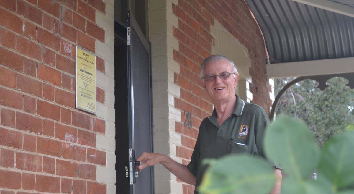 SAFE PLACE: Bathurst Refugee Support Group chairman Brian Mowbray at the Kath Knowles House of Welcome on Busby Street.