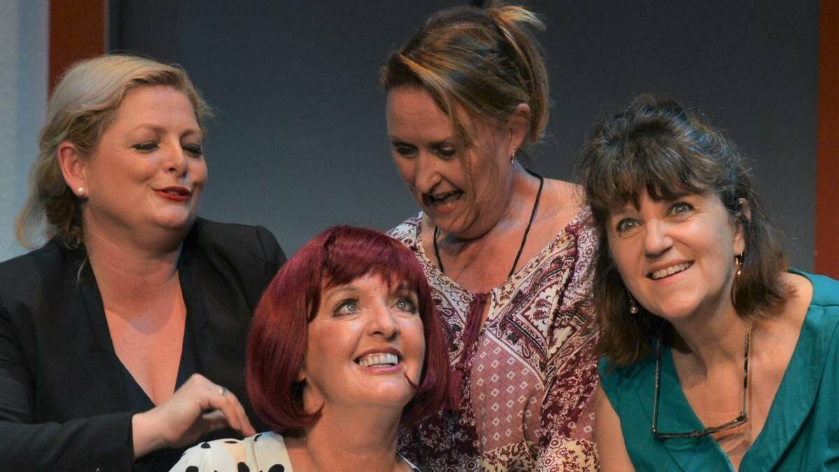 GIRLS JUST WANT TO HAVE FUN: Victoria Nicolls (right) joins Melanie Evans, Meg Kiddle and Lilias Davie for Menopause The Musical. Photo: SUPPLIED