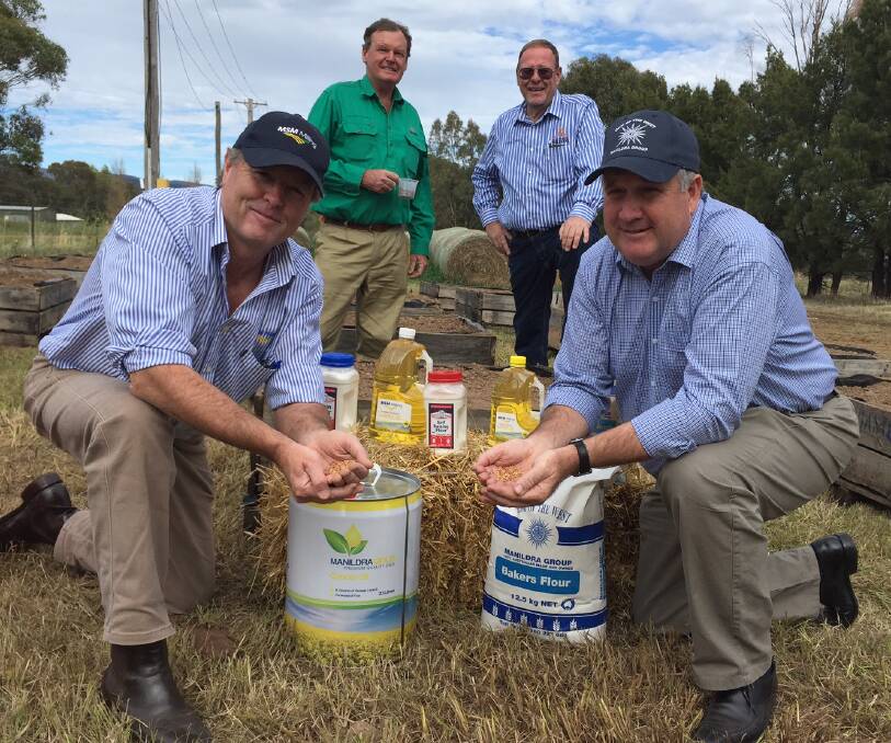 FIELD DAYS: MSM Milling's Bob MacSmith, feature exhibition chairman Chris Solomon, ANFD chairman Dan Toohey  and the Manildra Group general manager John Brennan.