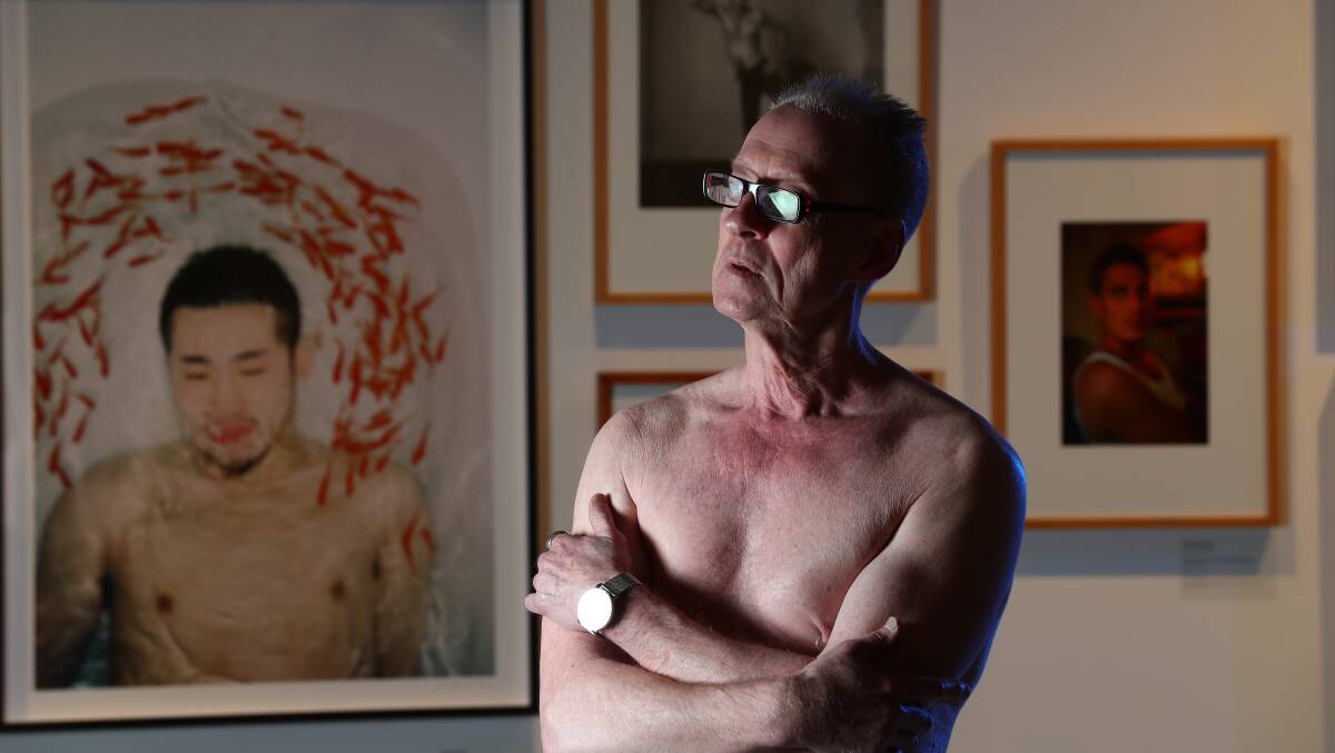 COVER-UP: Richard Perram's planned nude tour of The Unflinching Gaze at Bathurst Regional Art Gallery will not be going ahead.