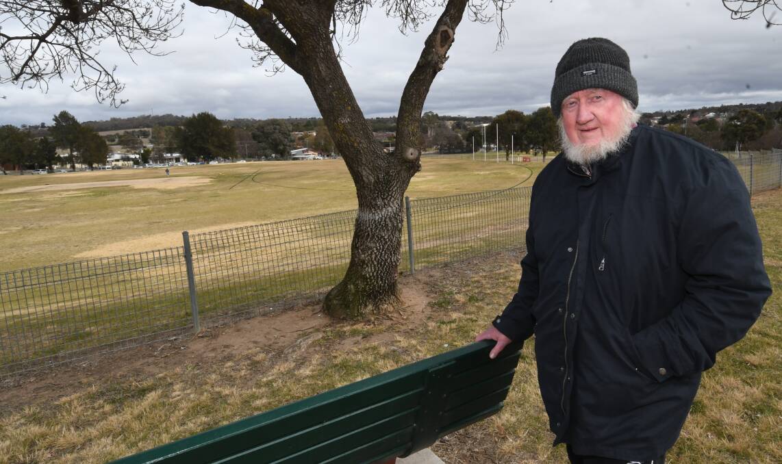 TAKEOVER TARGET: Professor David Goldney says he is happy for residents to share George Park with sporting clubs, but he opposes a 'takeover'. Photo: CHRIS SEABROOK