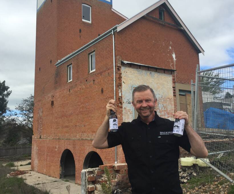 TRUE BREW: Toney Fitzgerald is working to bring the Walkers Brewing Co back to the Central West. He is pictured at Walkers' original four-storey gravitational brewery in Bathurst. 092316toney1