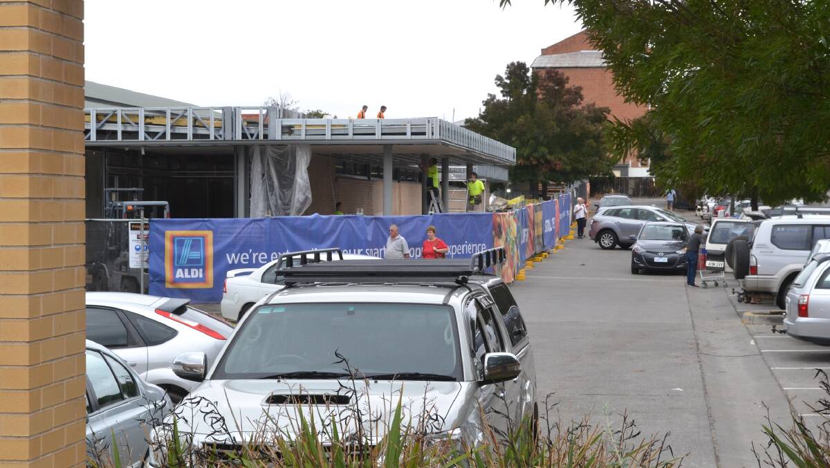 FACELIFT: Work continues on a $2.5 million upgrade at Bathurst Aldi.