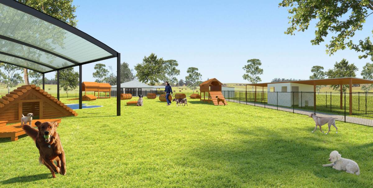 PUPPY FARM: An artist's impression of a dog breeding facility proposed for Fosters Valley, south of Bathusrt.