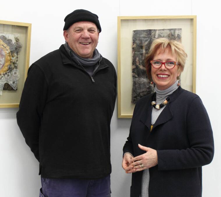 NEW SPACE: Artists Colin Fenn and Heather Dunn inside the new T.arts Gallery. 090116tarts1