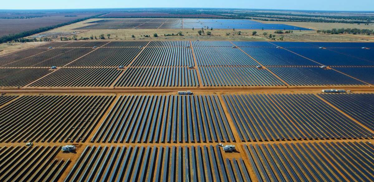 PANEL VIEW: A solar farm proposed for Brewongle would create a landscape similar to the view at this solar farm near Nyngan.