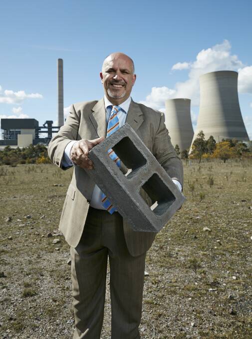 TOP IDEA: Nu-Rock Technology founder Maroun Rahme outside the Mount Piper Power Plant. A Nu-Rock site can process up to 250,000 tonnes of ash each year.