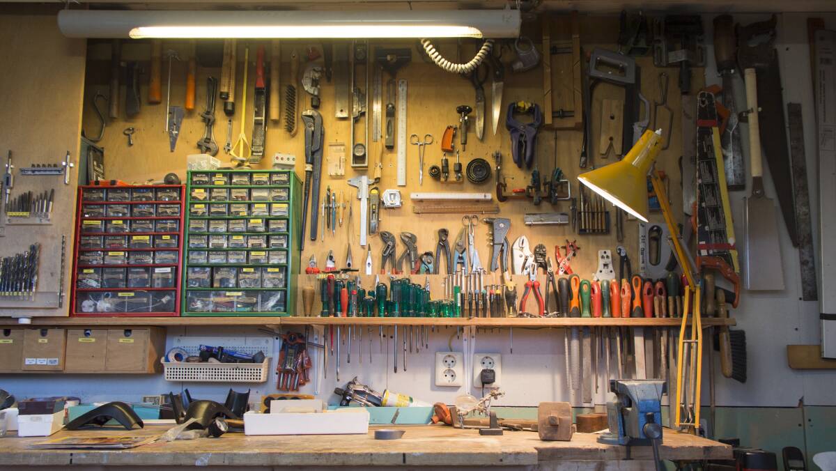PRIDE AND JOY: Blokes love their tool sheds, and keeping their prized possessions in good order is often a top priority. Photo: Shutterstock