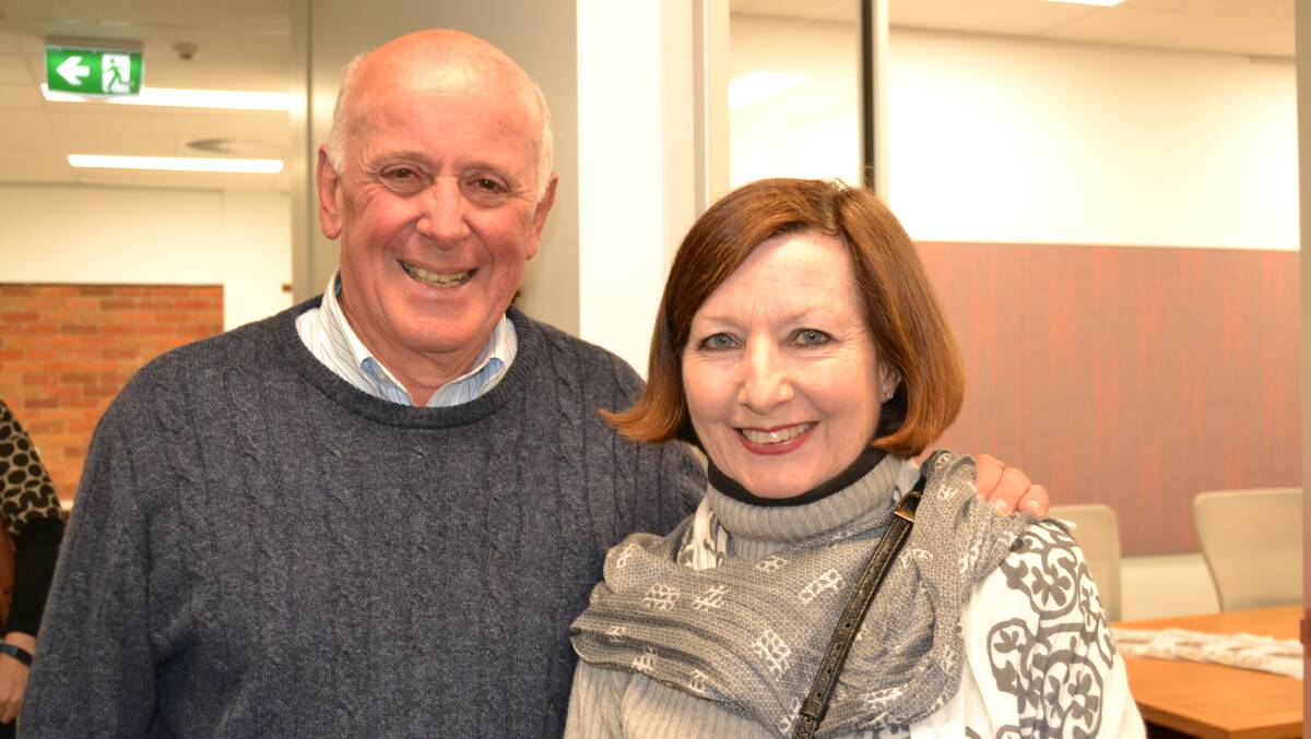 AMONG GUESTS: Alex and Celia Ferguson were among the guests at the official opening of the new look office.