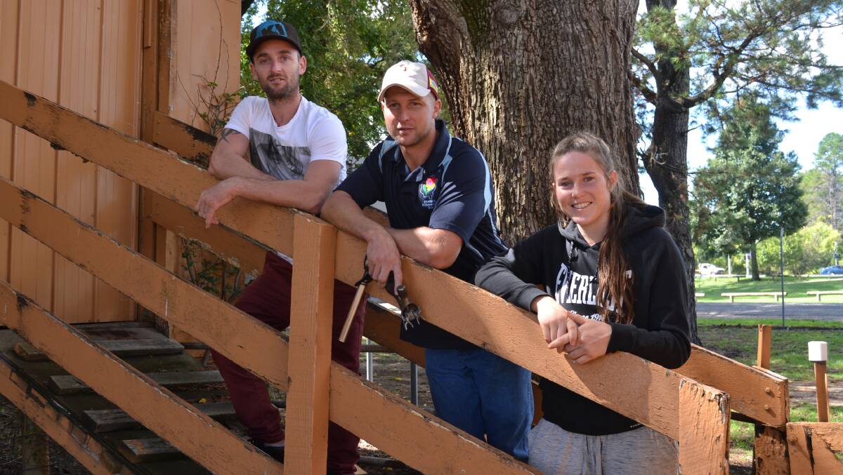 YOUNG SHEARERS: Tom Seaman, Dan Taylor and Amy Cosgrove, all from Bathurst will be among those competing at the show.