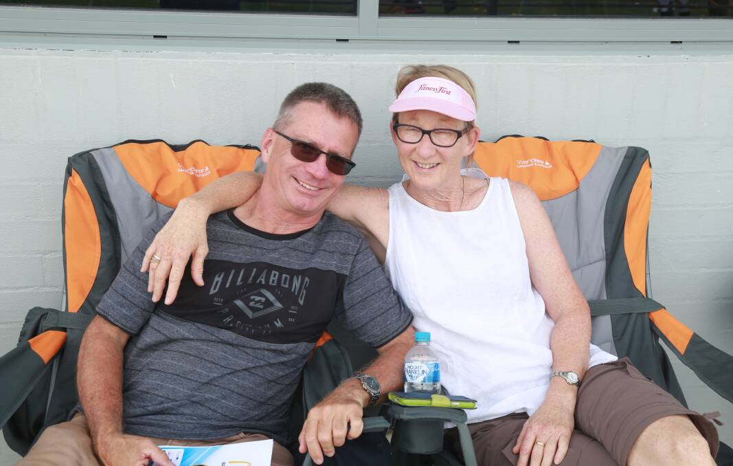 GREAT DAY: Greg and Lisa South were among the crowd at the velodrome on Saturday for the second Bathurst Track Open.