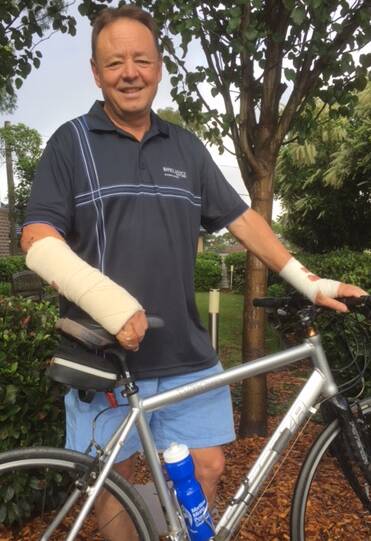 RECOVERING: Reliance Credit Union CEO Mark Genovese, is recovering after a bike accident on February 4. He said he couldn't believe such a positive experience could come from being injured.  