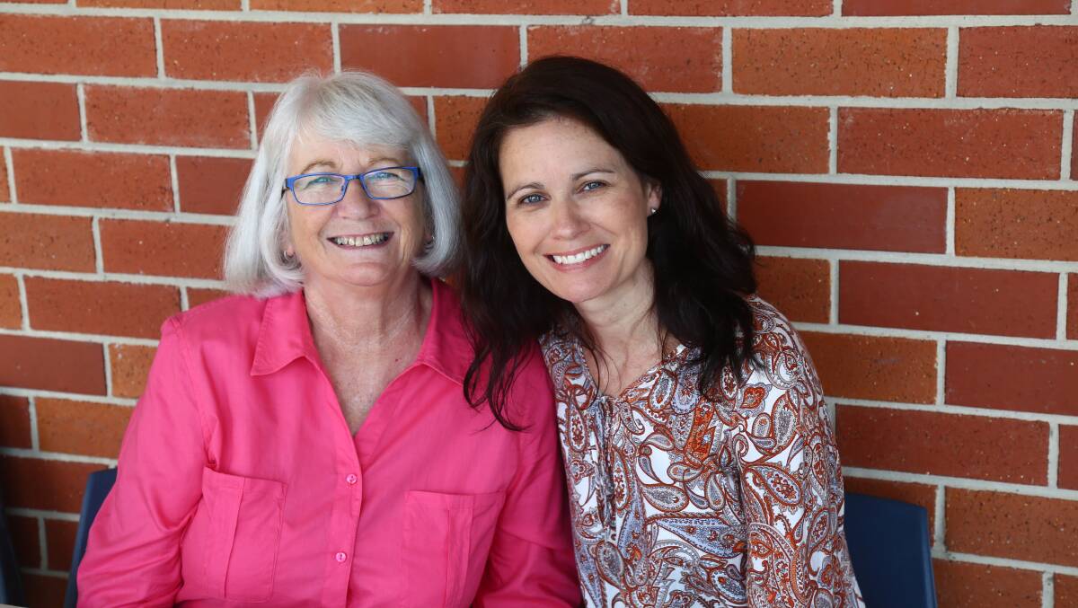 FAMILY DAY: Gayle Shirey and Danielle Muller at Stannies on Sunday for the family day.