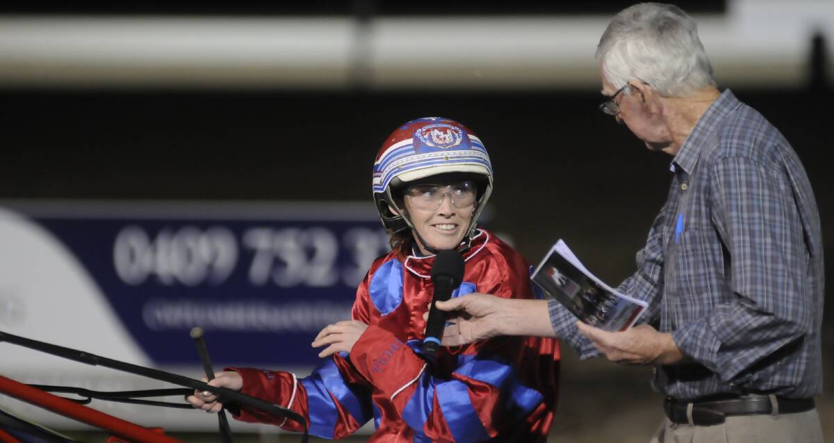 ALLEGATIONS: Amanda Turnbull being interviewed by Terry Neil following a race in Bathurst earlier this year. Photo: CHRIS SEABROOK 042716ctrots2