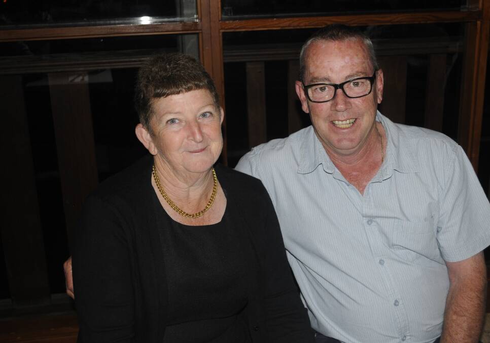 AMONG THE GUESTS: Railene and Terry Farrar enjoying the 70th birthday celebrations on Saturday. 111916c70th2